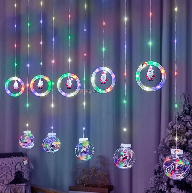 "Cortina Lumina®: Luces de Deseos Navideños"