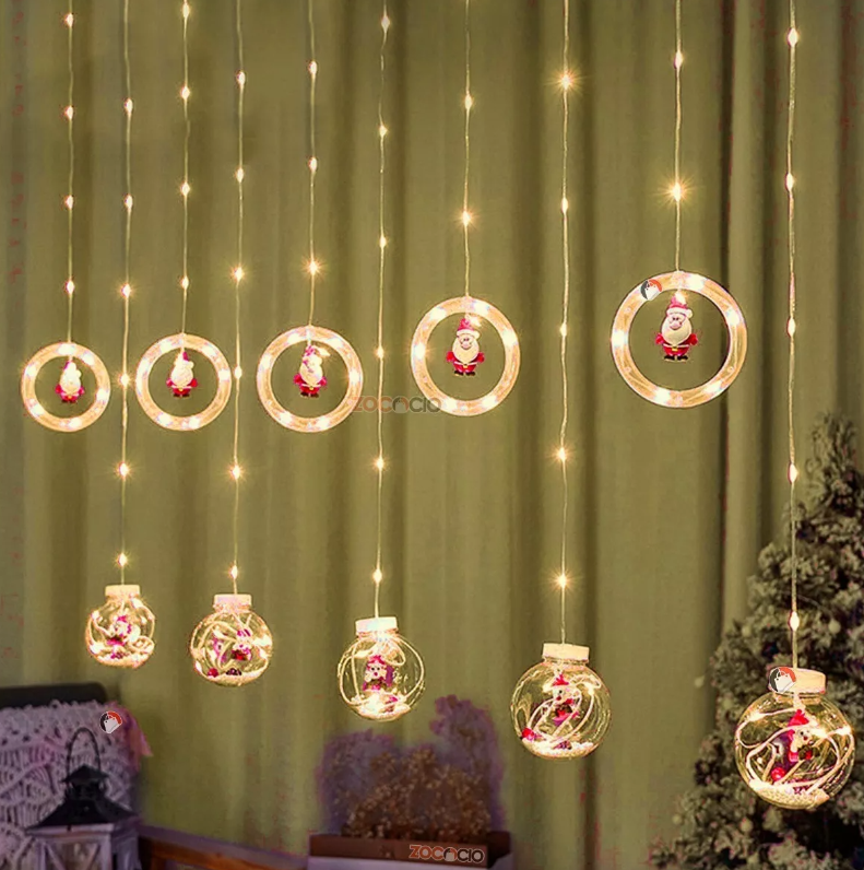 "Cortina Lumina®: Luces de Deseos Navideños"